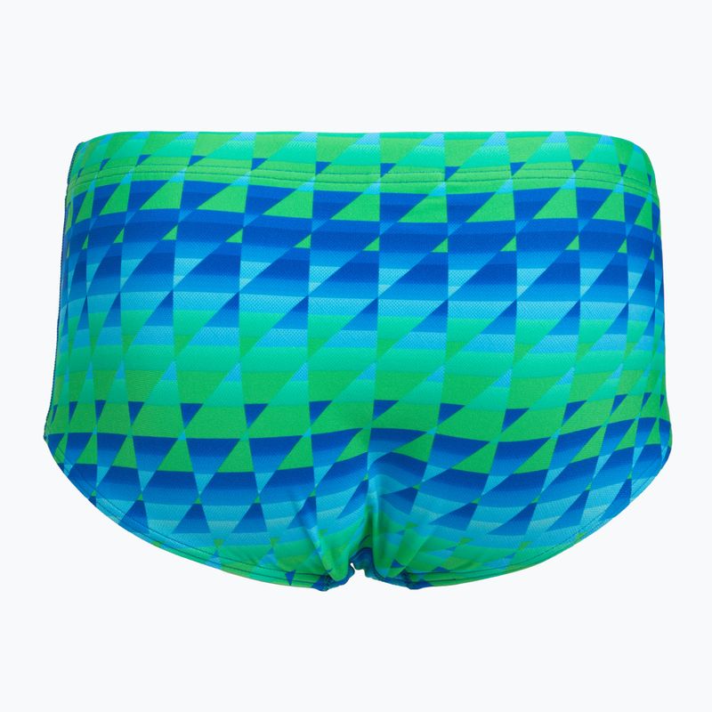 Bokserki pływackie męskie Speedo ML Printed 13.5 cm Brief quilted triangles/lagoon blue 2