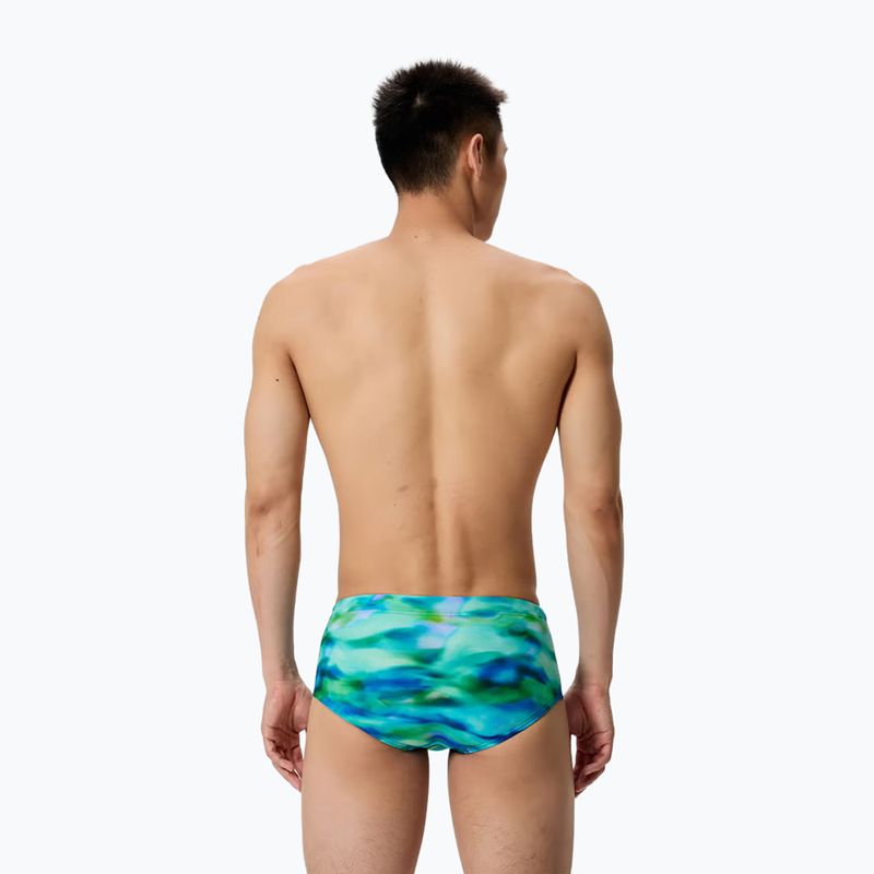Bokserki pływackie męskie Speedo Printed 13.5 cm Brief sunset grove/green 2