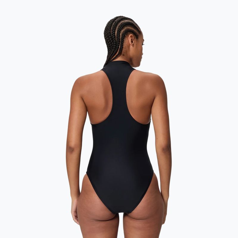 Strój pływacki jednoczęściowy damski Speedo Ocean Flex Zip black/pale clover 2