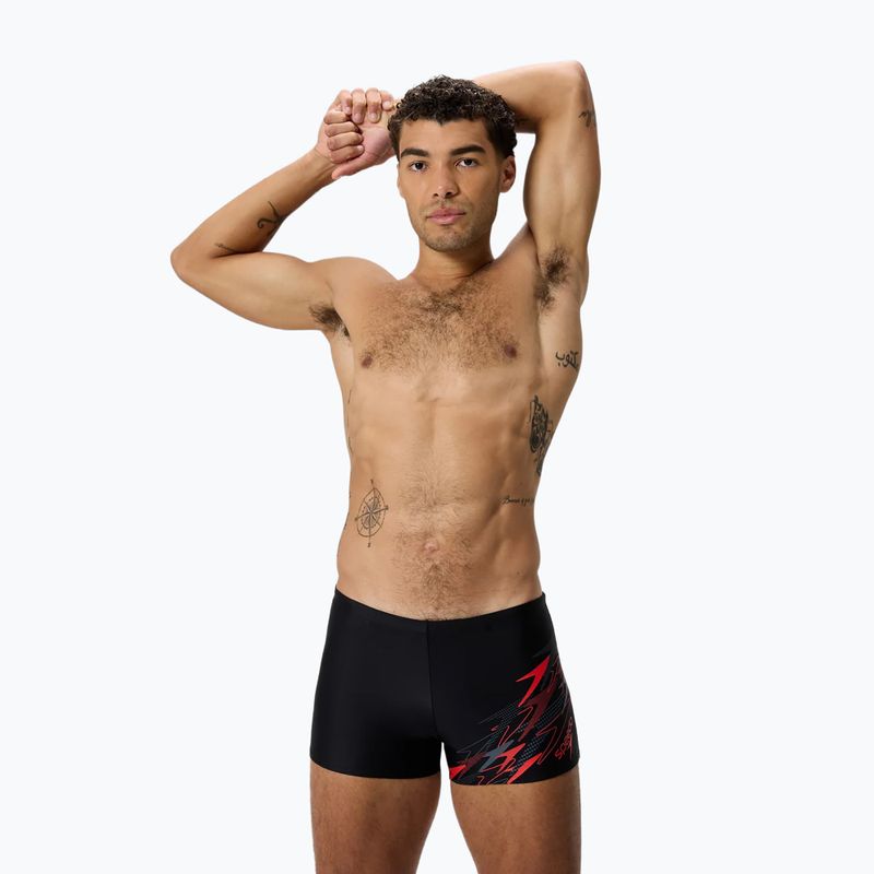 Bokserki kąpielowe męskie Speedo Medley Logo Aquashort anthracite/hrr 2