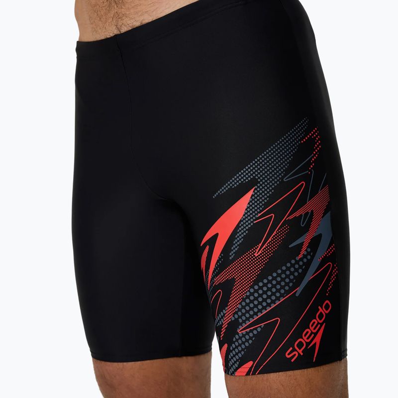 Jammery kąpielowe męskie Speedo Medley Logo Jammer anthracite/hrr 5