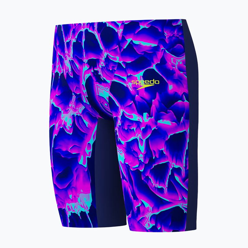 Jammery pływackie dzięciece Speedo Fastskin Endurance+ Max High Waisted Jammer cave current/jelly 3