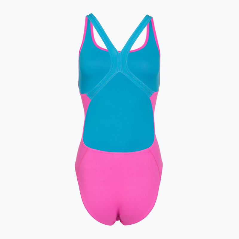 Strój pływacki jednoczęściowy damski Speedo Solid Powerback neon flamingo 2