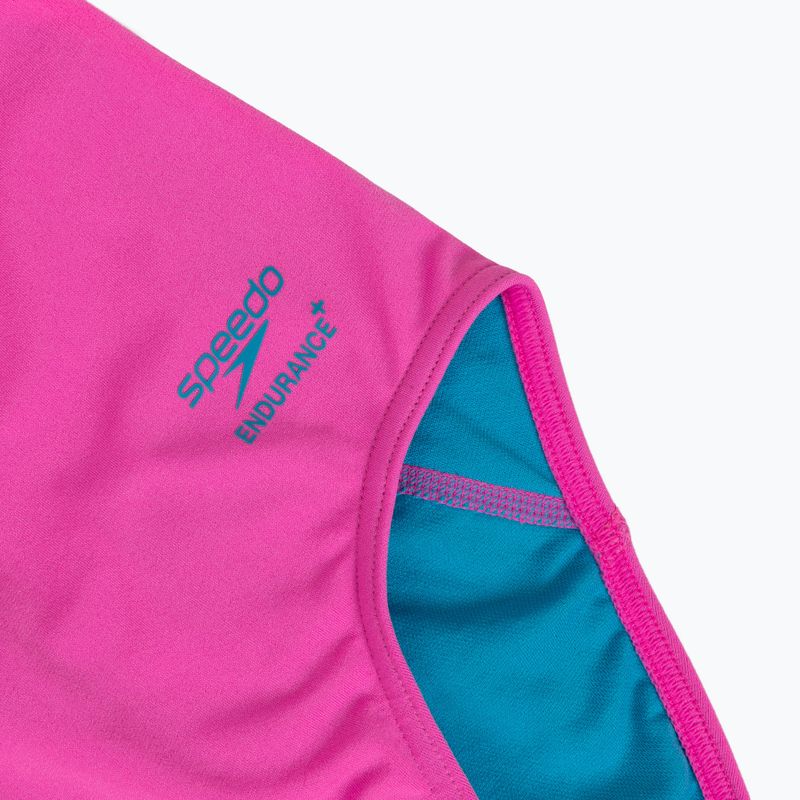 Strój pływacki jednoczęściowy damski Speedo Solid Powerback neon flamingo 3