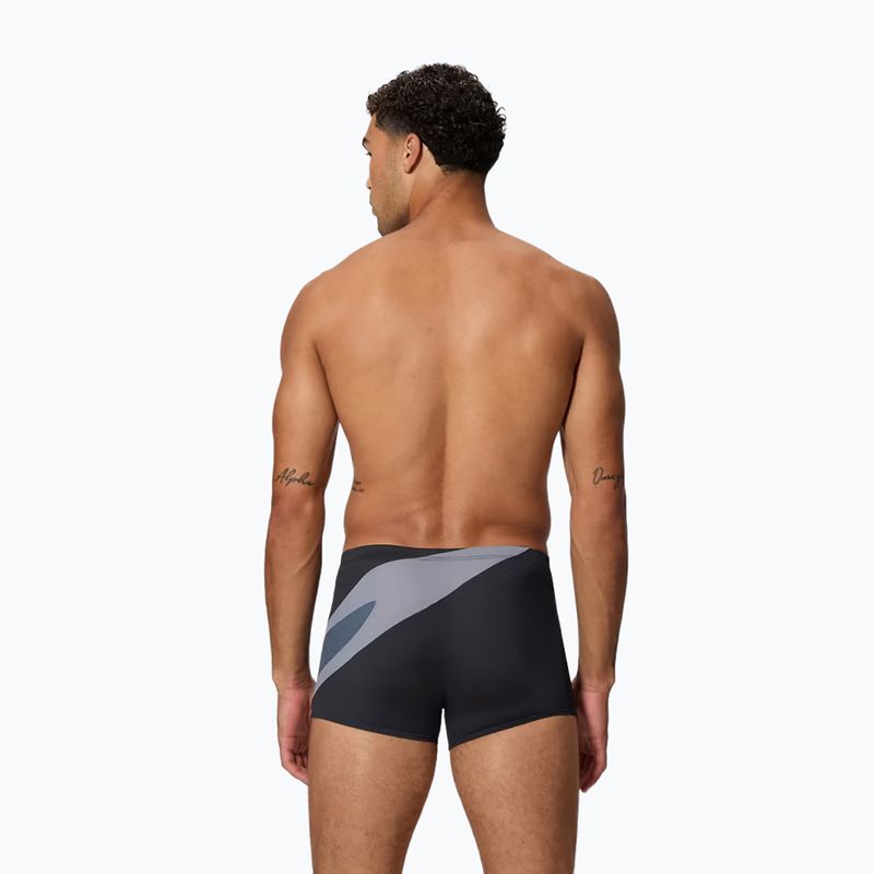 Bokserki pływackie męskie Speedo Hyperboom Aquashort anthracite/coin grey 2