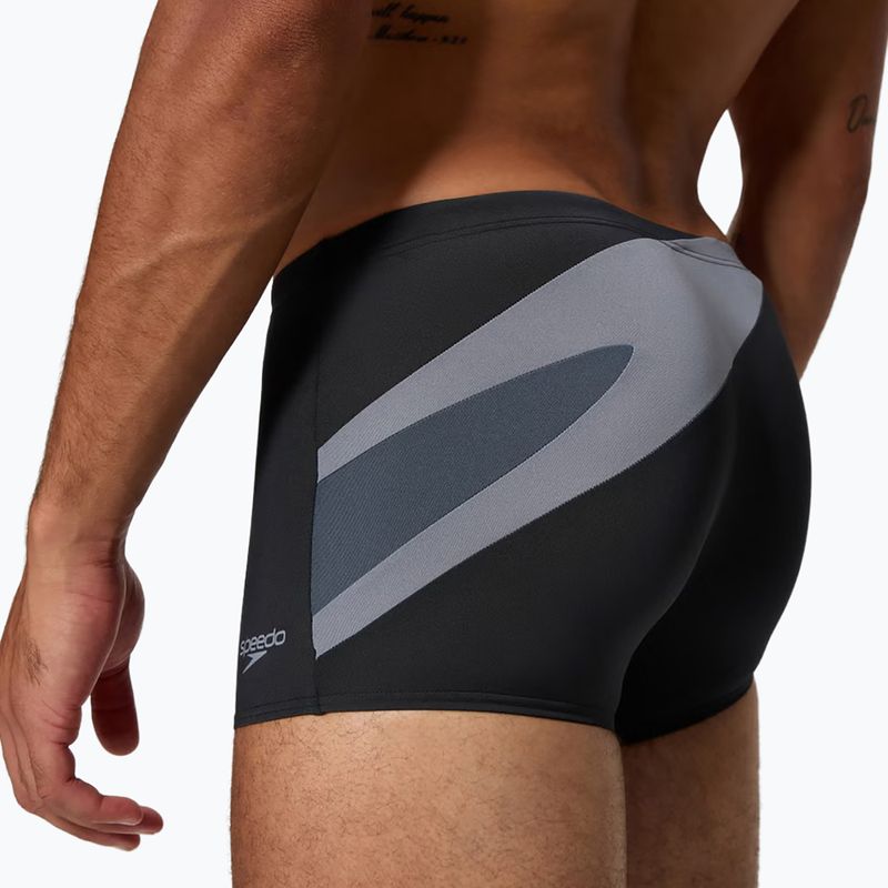 Bokserki pływackie męskie Speedo Hyperboom Aquashort anthracite/coin grey 5