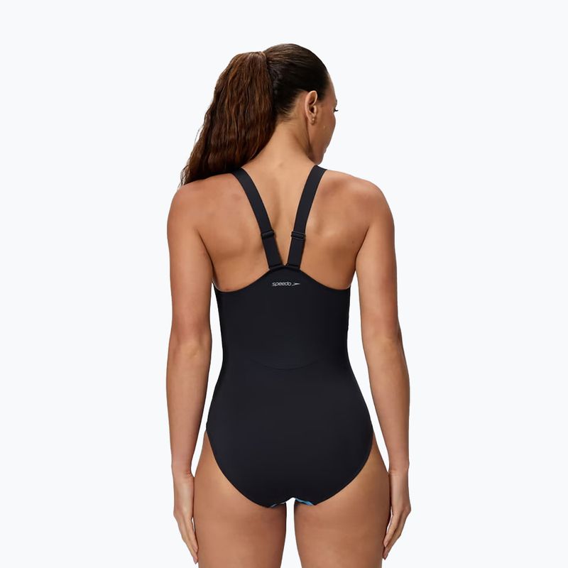 Strój pływacki jednoczęściowy damski Speedo Sculpture High Neck Contour 2
