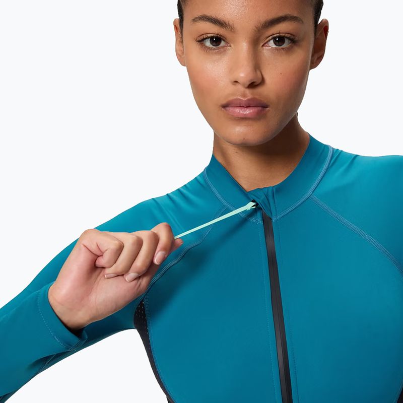 Strój pływacki jednoczęściowy damski Speedo Scuba Flex Zip border blue/black 4