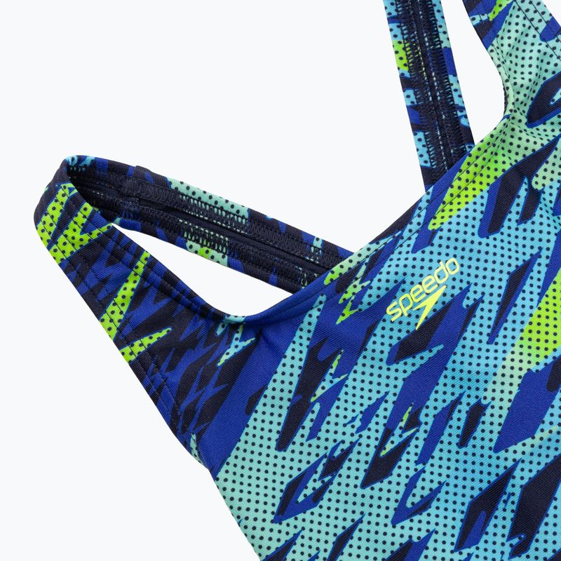 Strój pływacki jednoczęściowy damski Speedo Hyperboom Print Medalist peacoat 8