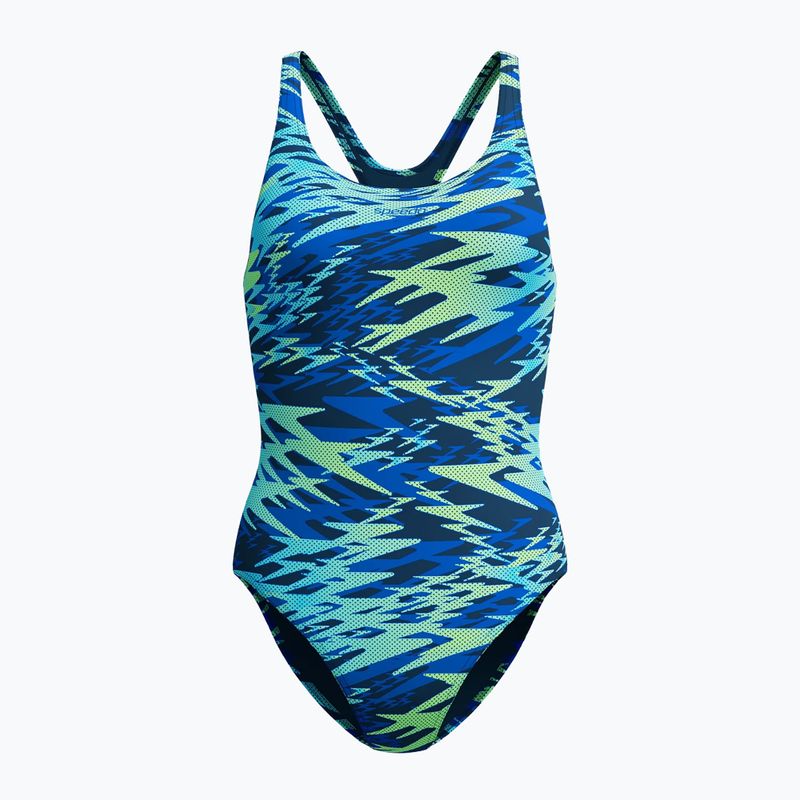 Strój pływacki jednoczęściowy damski Speedo Hyperboom Print Medalist peacoat 6