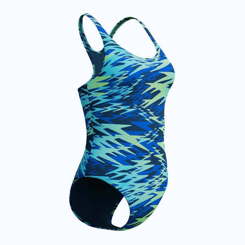 Strój pływacki jednoczęściowy damski Speedo Hyperboom Print Medalist peacoat 7