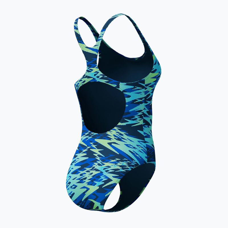 Strój pływacki jednoczęściowy damski Speedo Hyperboom Print Medalist peacoat 8