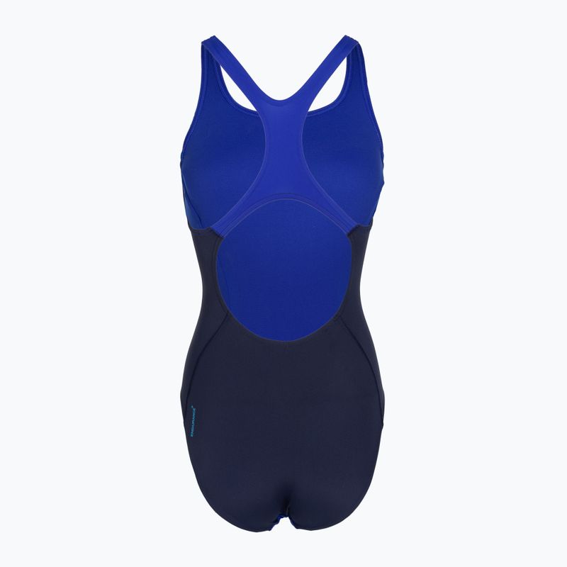 Strój pływacki jednoczęściowy damski Speedo Solid Splice Medalist sapphire/peacoat 2