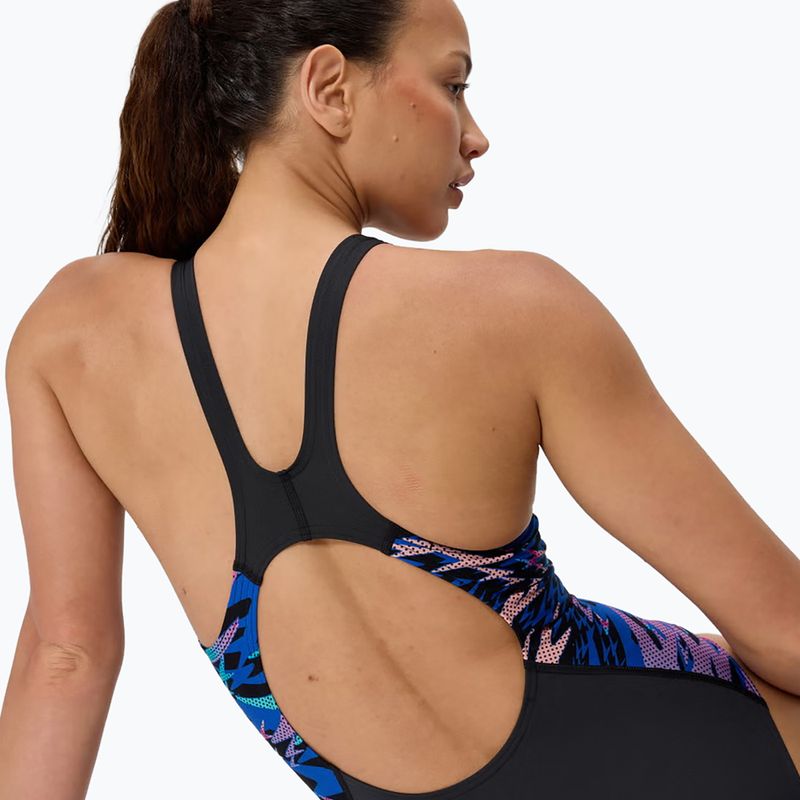 Strój pływacki jednoczęściowy damski Speedo Hyperboom Splice Muscleback anthracite/margarita pink 5