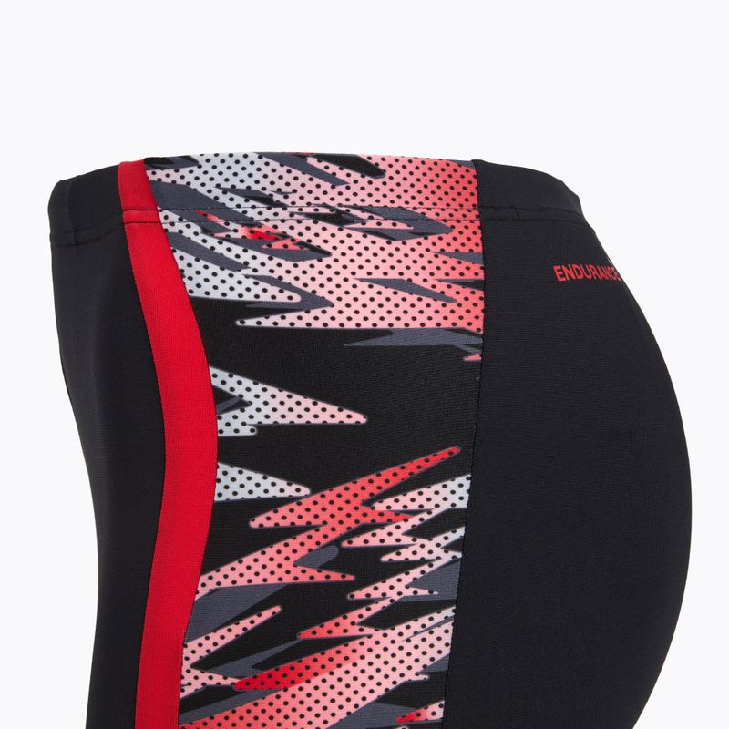 Bokserki pływackie Speedo Hyperboom Splice Aquashort anthracite/high risk red 3