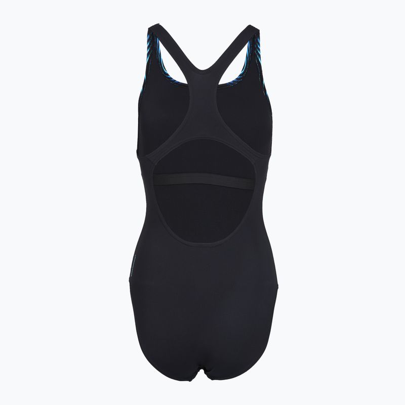 Strój pływacki jednoczęściowy damski Speedo Print Medalist anthracite 2