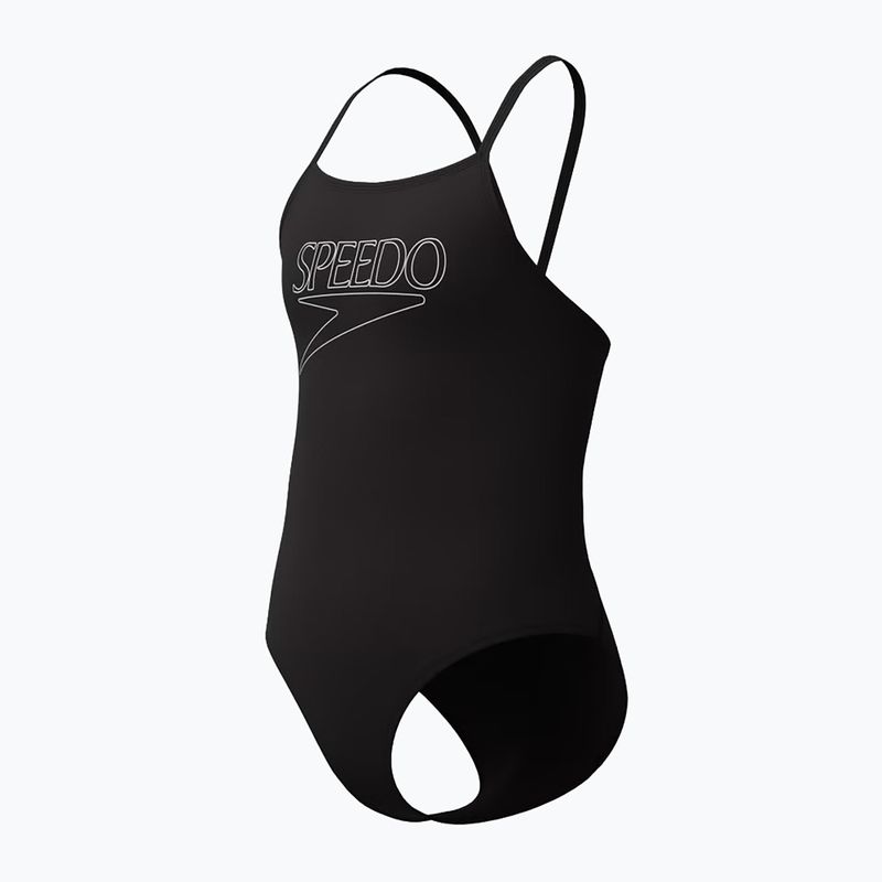 Strój pływacki jednoczęściowy dziecięcy Speedo Endurance+ Logo Thinstrap anthracite 3