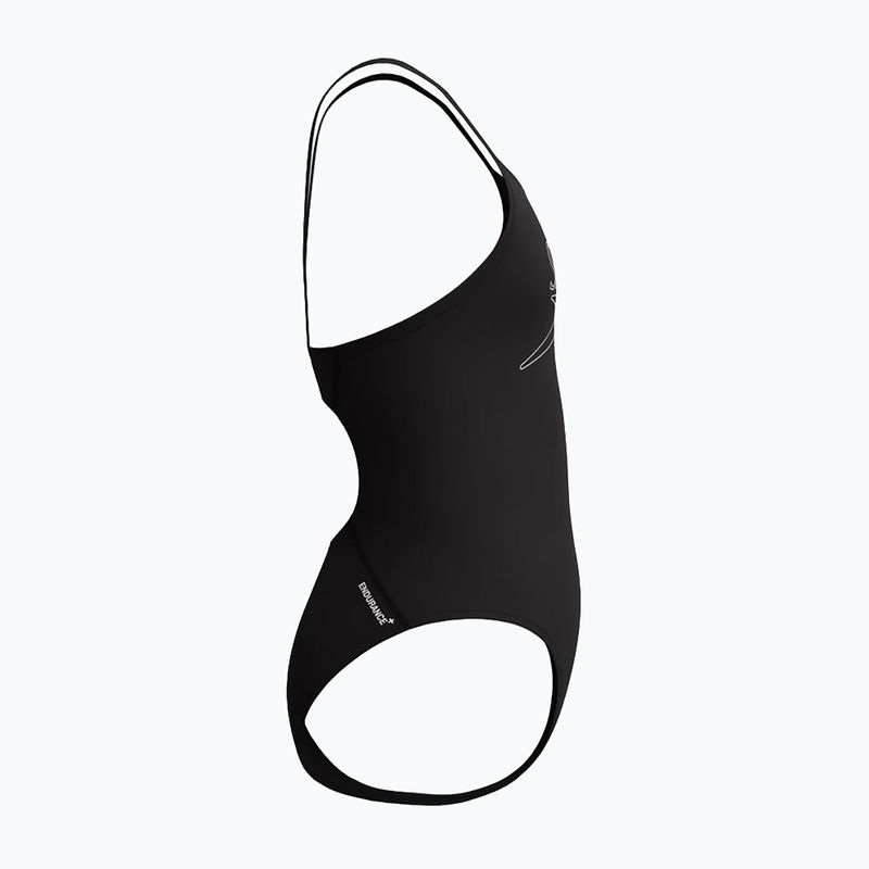 Strój pływacki jednoczęściowy dziecięcy Speedo Endurance+ Logo Thinstrap anthracite 4