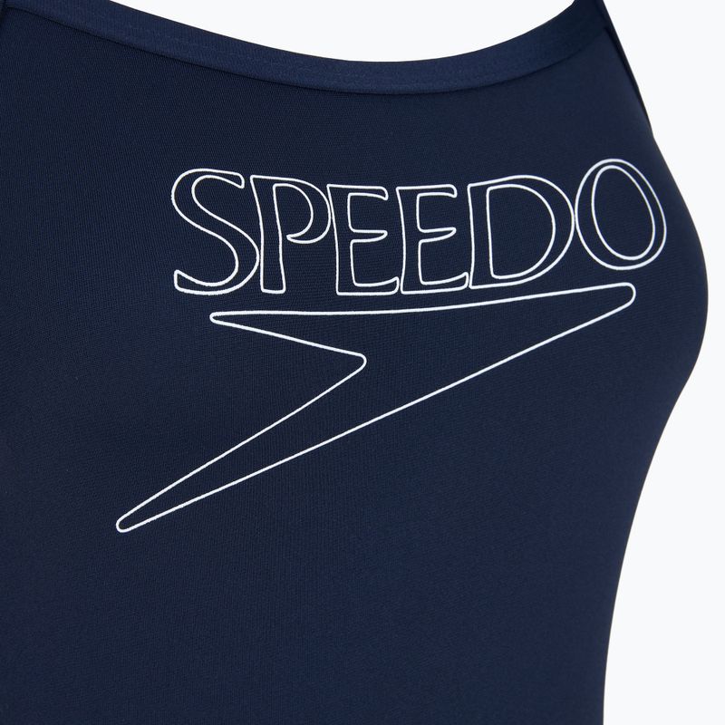Strój kąpielowy jednoczęściowy dziecięcy Speedo Endurance+ Logo Thinstrap peacoat 3