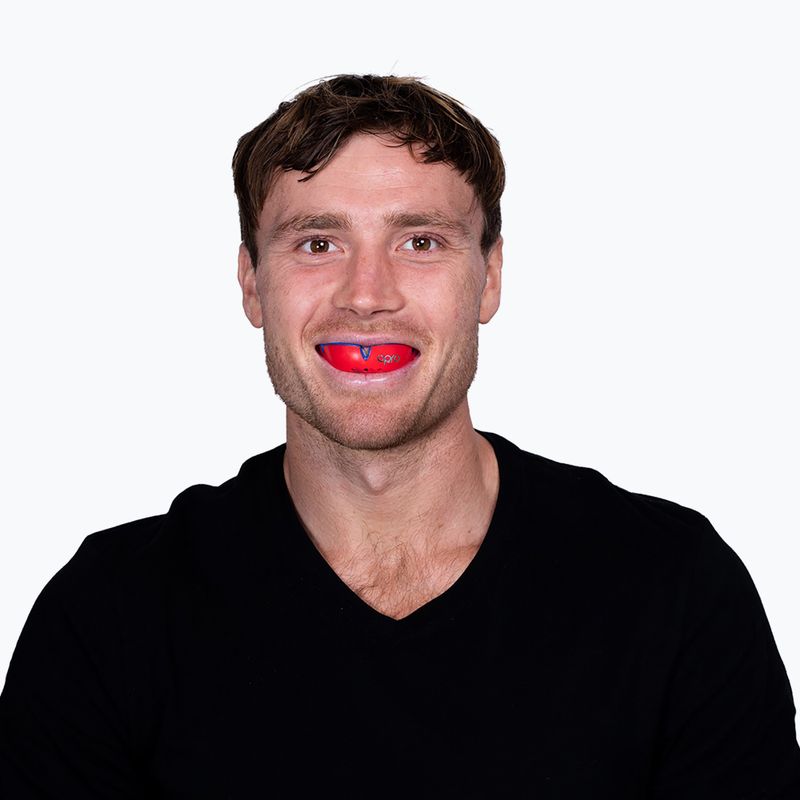 Ochraniacz szczęki Opro UFC Silver czerwony 4