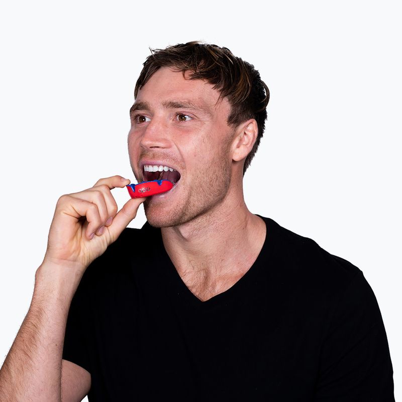 Ochraniacz szczęki Opro UFC Silver czerwony 5