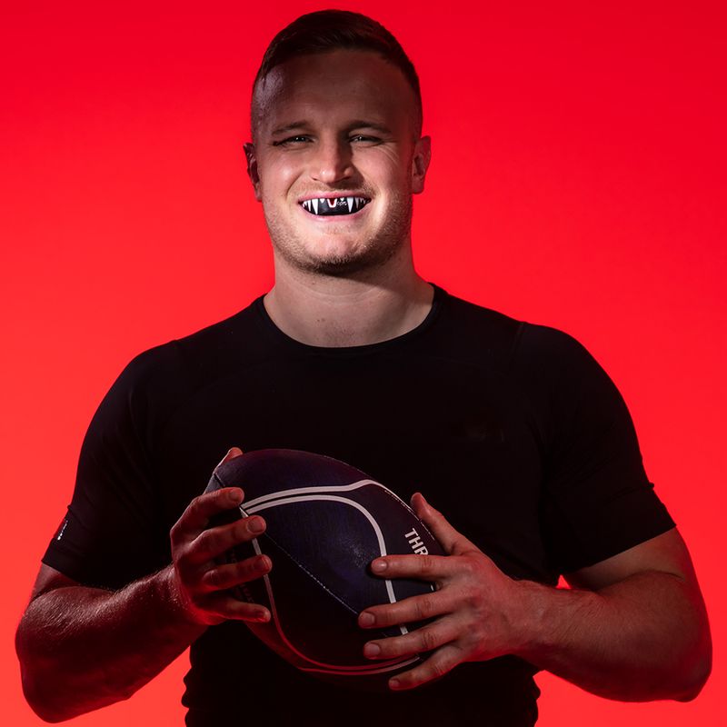 Ochraniacz szczęki Opro Platinum czarny/biały/czerwony 4