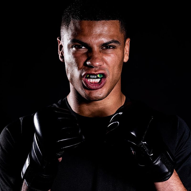 Ochraniacz szczęki Opro Instant Custom Fit Eyes czarny/zielony 4