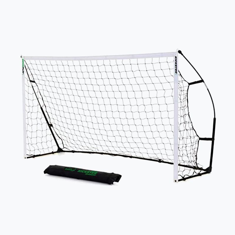 Bramka do piłki nożnej+ rebounder QuickPlay Kickster 2 in 1 240 x 150 cm biały/czarny 2