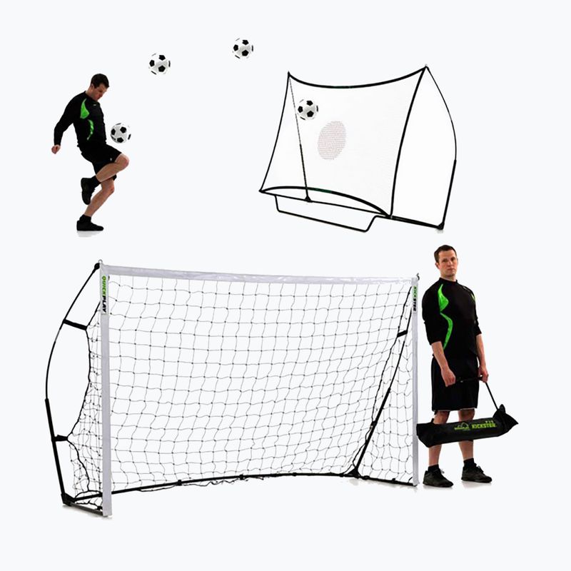 Bramka do piłki nożnej z rebounderem QuickPlay Kickster 2 in 1 240 x 150 cm white/black 4