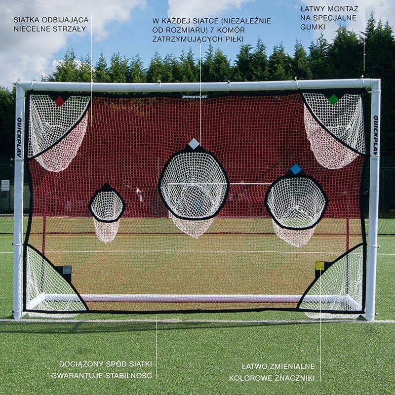 Siatka celownicza QuickPlay Target Net 490 x 210 cm white/black 3