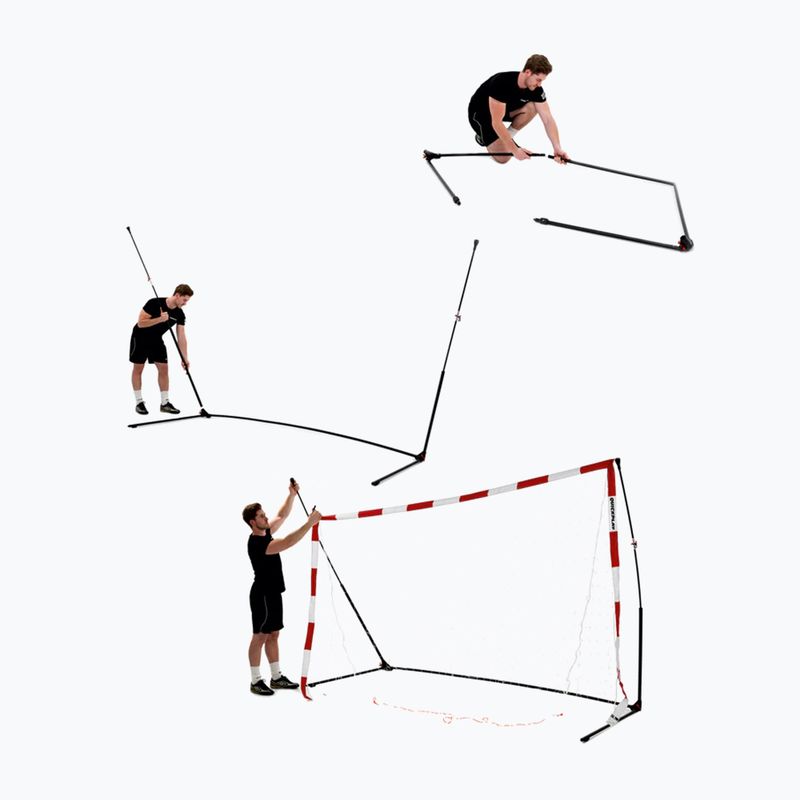 Bramka do piłki ręcznej QuickPlay Handball 240 x 180 cm black/white/red 3