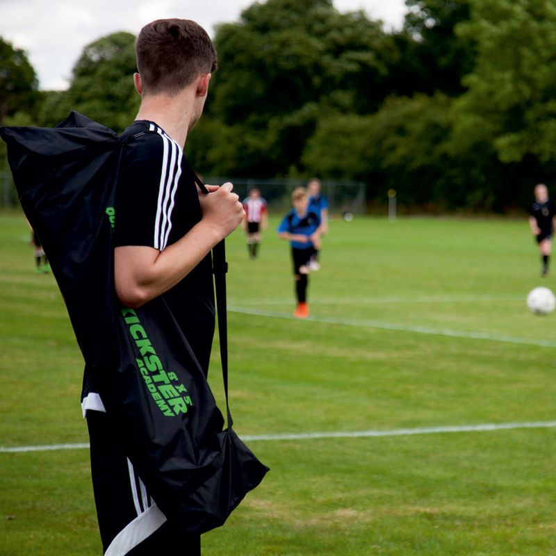 Bramka do piłki nożnej QuickPlay Kickster Academy 240 x 150 cm white/black 10