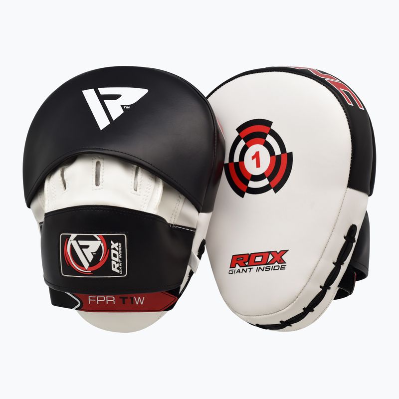 Łapy treningowe trenerskie RDX Focus Pad T1 white/black 3