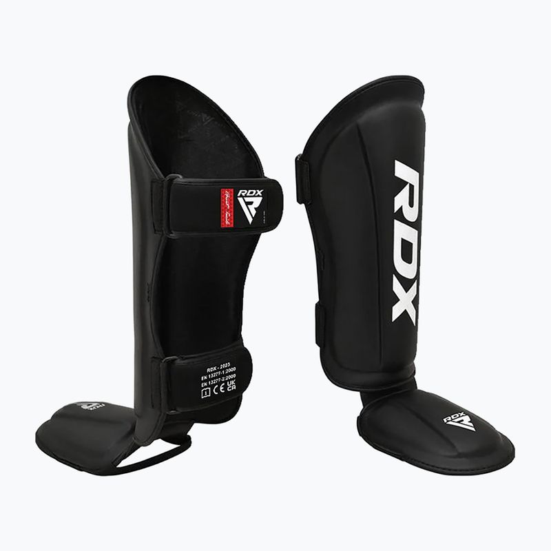 Ochraniacze piszczeli i stóp RDX T1 Shin Instep Guards black 2
