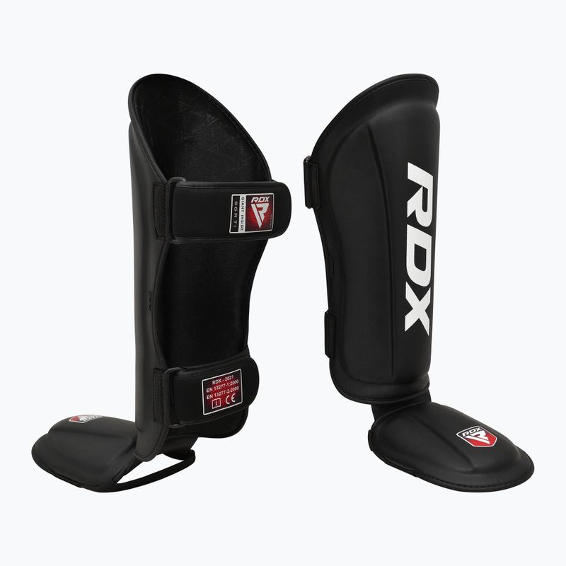 Ochraniacze piszczeli i stóp RDX T1 Shin Instep Guards black 2