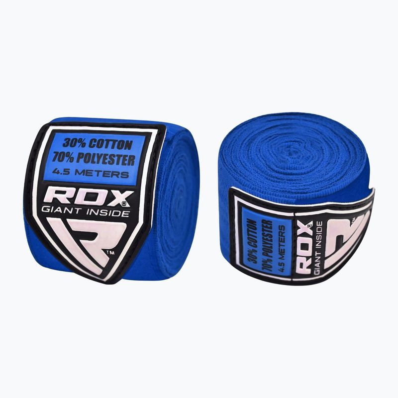 Bandaże bokserskie RDX Hand Wraps 450 cm blue 2