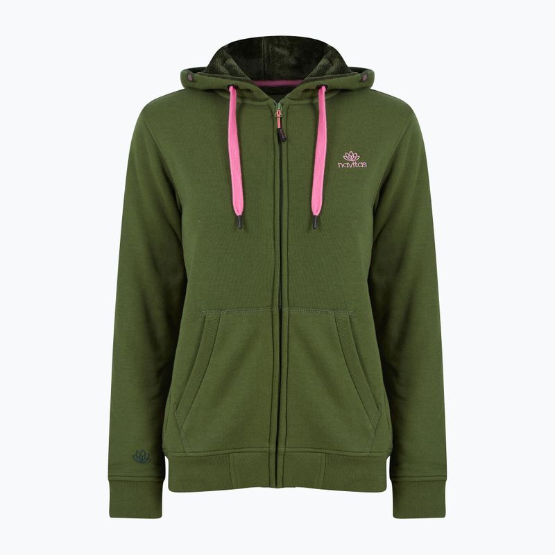 Bluza damska Navitas Lily Sherpa Zip Hoody green