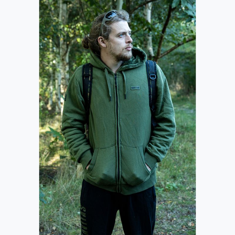 Bluza męska Navitas Sherpa Zip Hoody green 4
