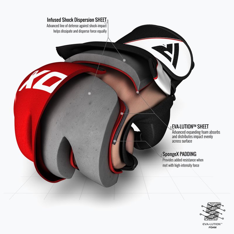 Rękawice grapplingowe RDX Glove New Model GGRF-12R-S red 7