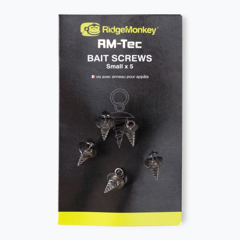 Wkręty do przynęt RidgeMonkey Connexion Hook Ring Bait Screws zielone RMT098