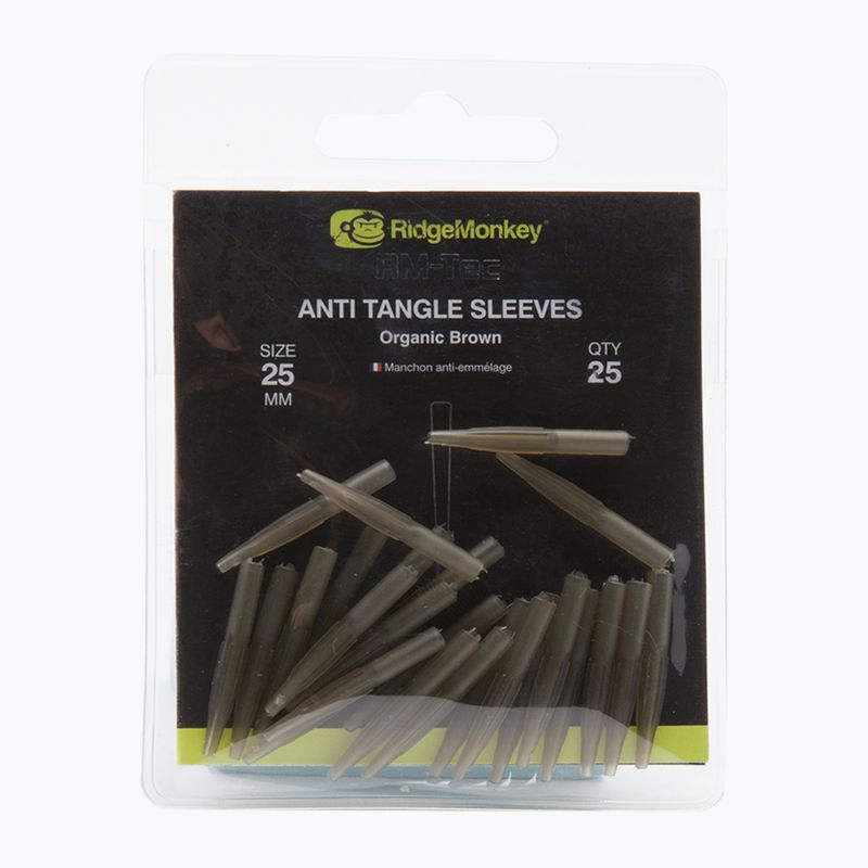 Tuleje RidgeMonkey Connexion Anti Tangle Sleeves brązowe RMT110