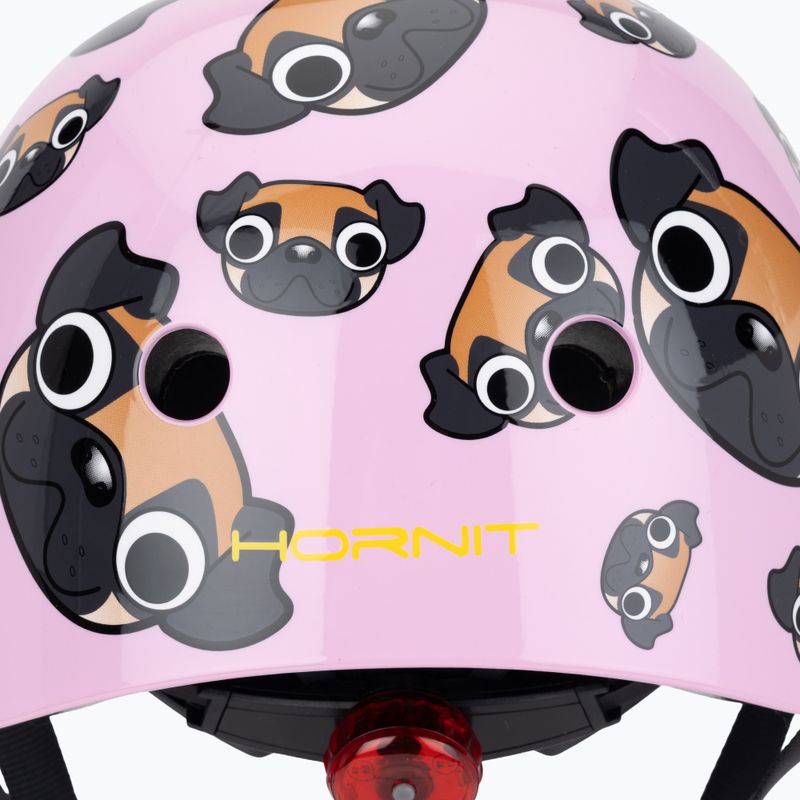 Kask rowerowy dziecięcy Hornit Pug pink/brown 7