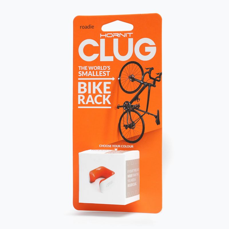 Wieszak rowerowy na ścianę Hornit Clug Roadie Bike Rack white/orange 4