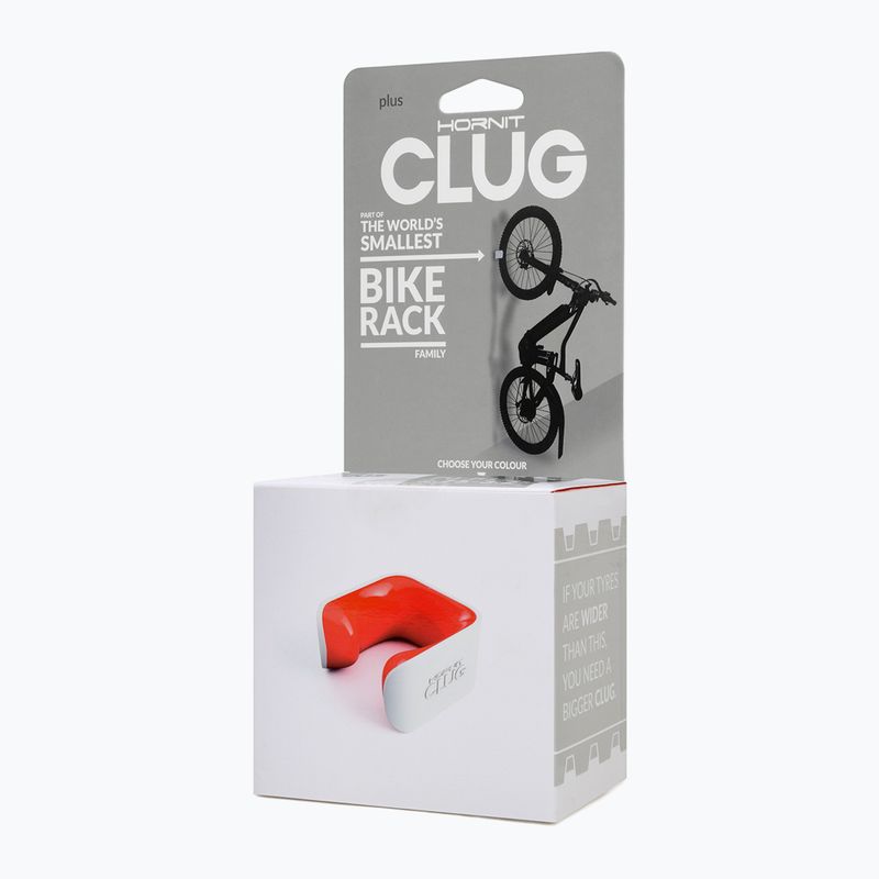 Wieszak rowerowy na ścianę Hornit Clug MTB Plus Bike Rack white/orange 4