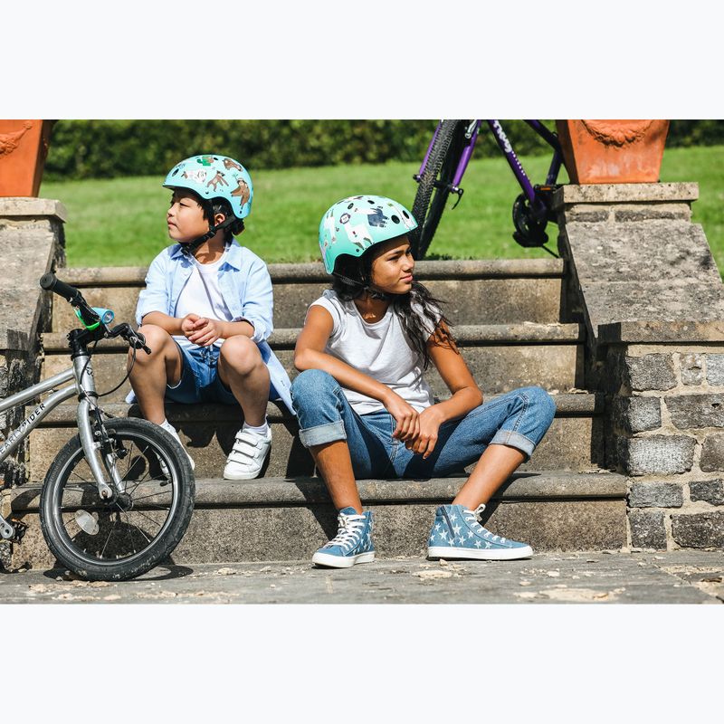 Kask rowerowy dziecięcy Hornit Llama turquoise/white 11