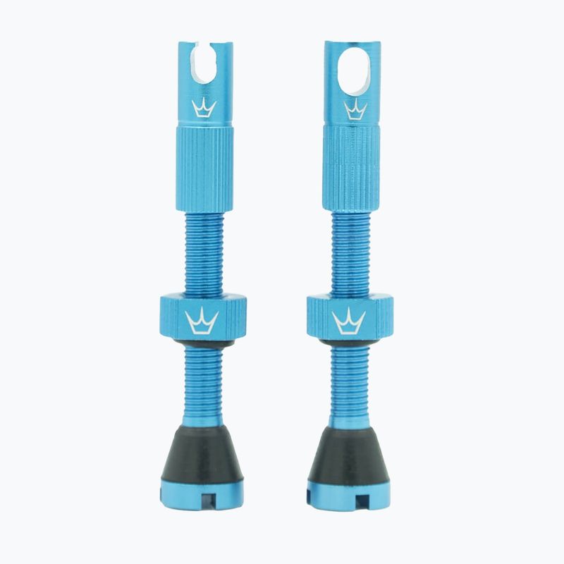 Zestaw wentyli presta Peaty's X Chris King MK2 Tubeless Valves 42 mm turquoise