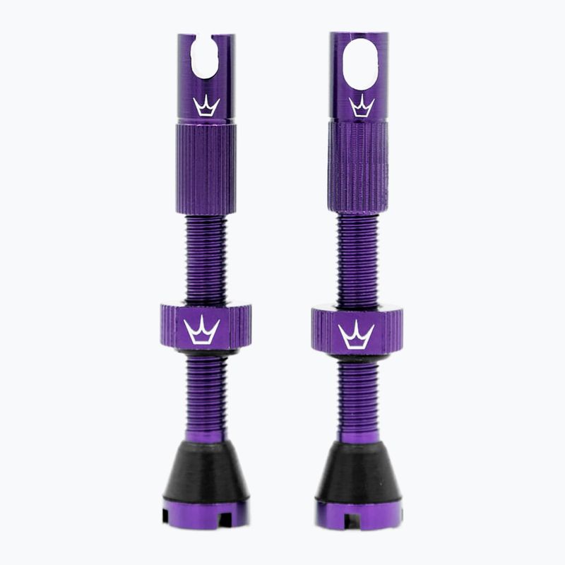 Zestaw wentyli presta Peaty's X Chris King MK2 Tubeless Valves 42 mm violet