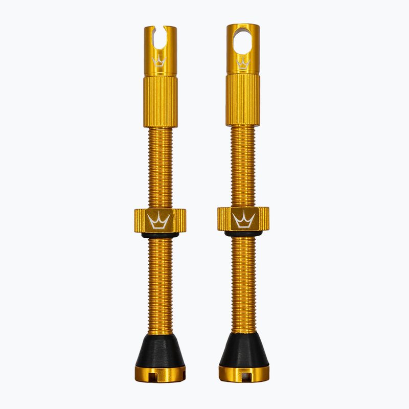 Zestaw wentyli presta Peaty's X Chris King MK2 Tubeless Valves 60 mm gold