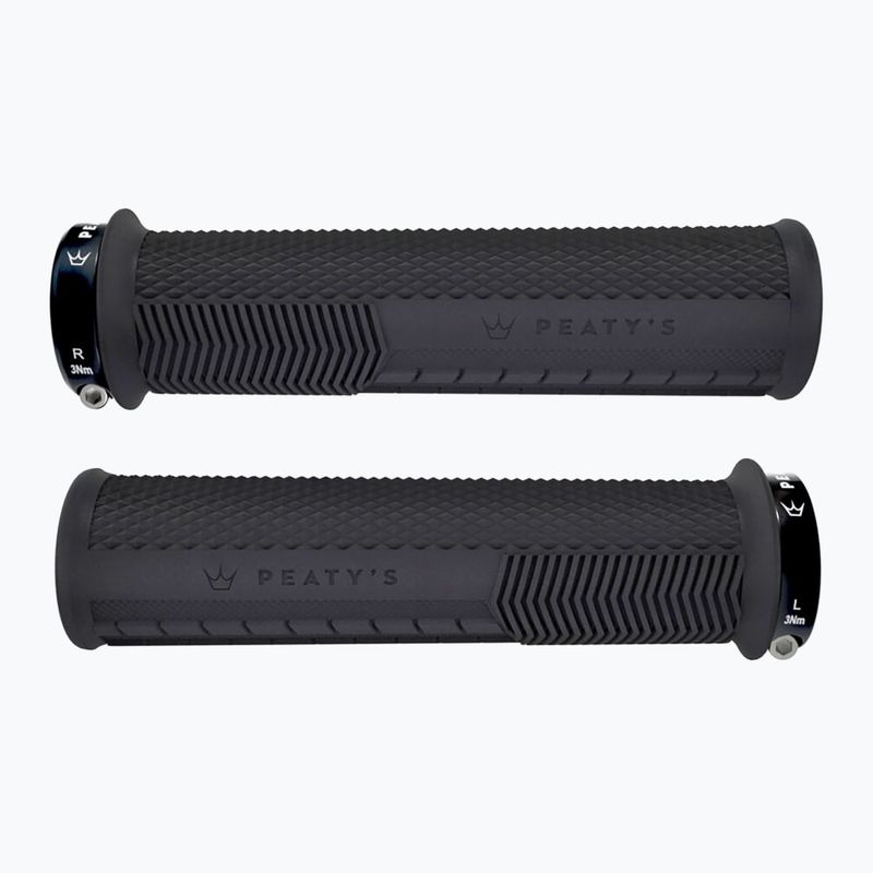 Chwyty kierownicy Peaty's Monarch Knurl Thin black