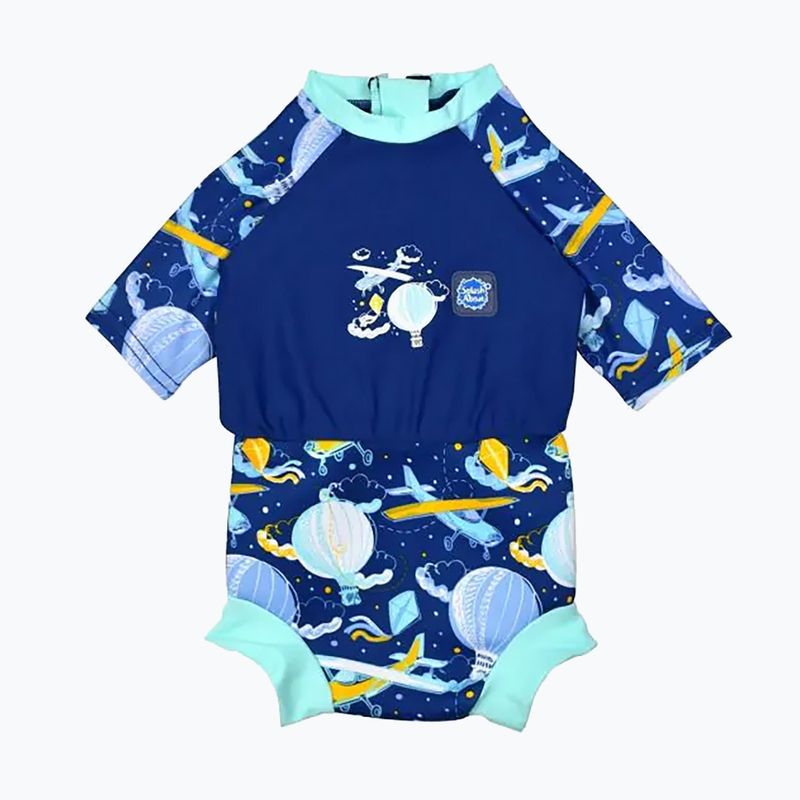 Kombinezon UPF 50+ dziecięcy z pieluszką Splash About Happy Nappy Sunsuit up in the air